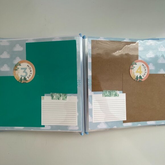 8x8 Baby Boy Premade Scrapbook, Baby Shower Gift, Christmas Gift for New Mom - Picture 10 of 15